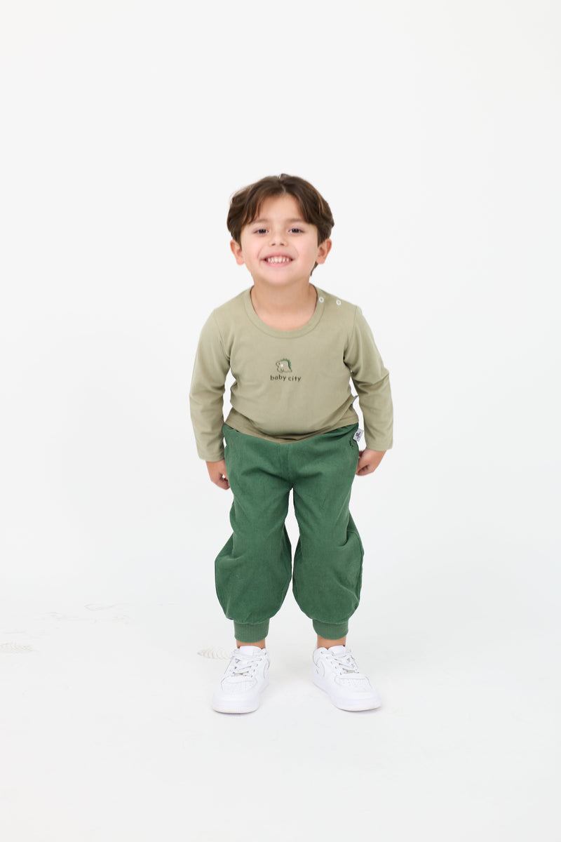 Ensemble 3 pièces enfant unisexe : cardigan, t-shirt & jogging