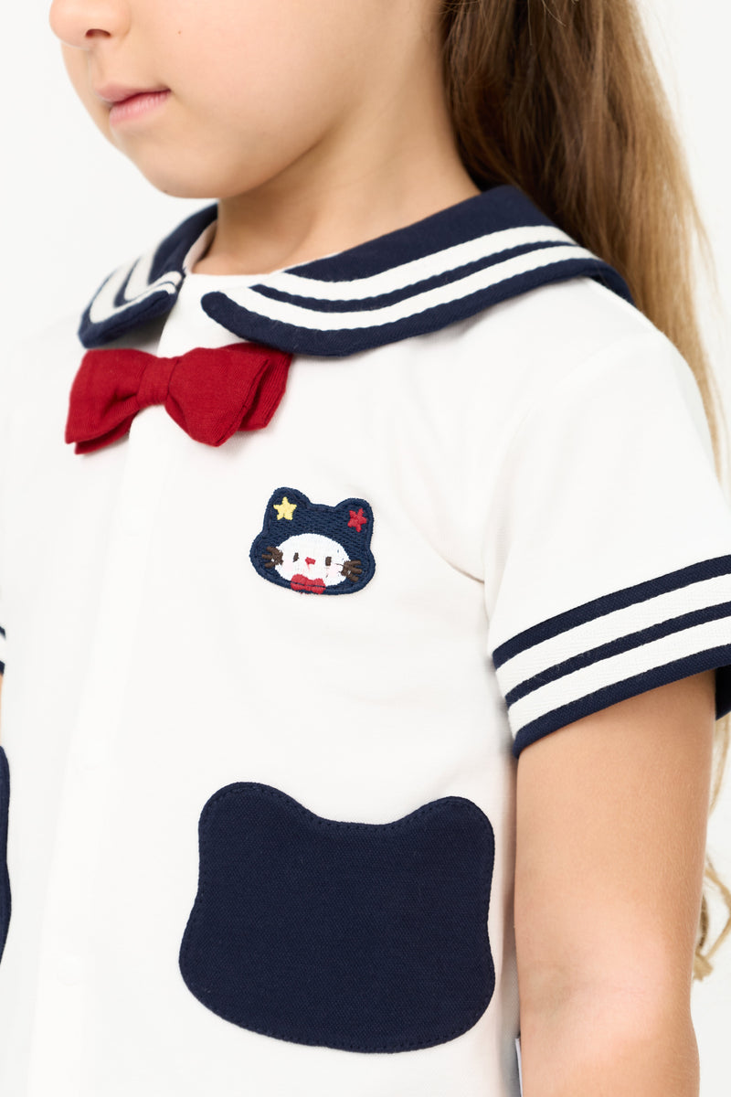 Ensemble jupe & top en coton pour enfants