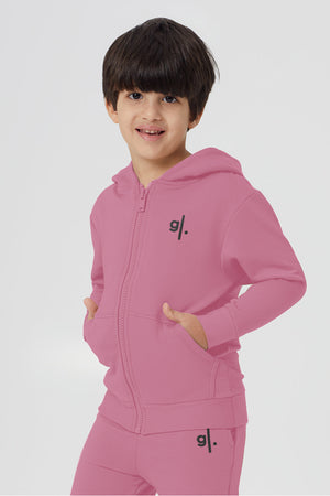 Sweat à capuche zippé confortable en bambou biologique pour garçons