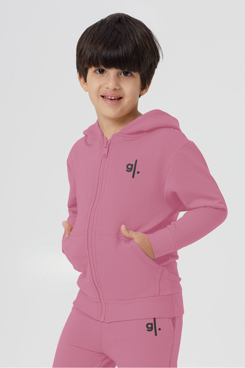 Sweat à capuche zippé confortable en bambou biologique pour garçons