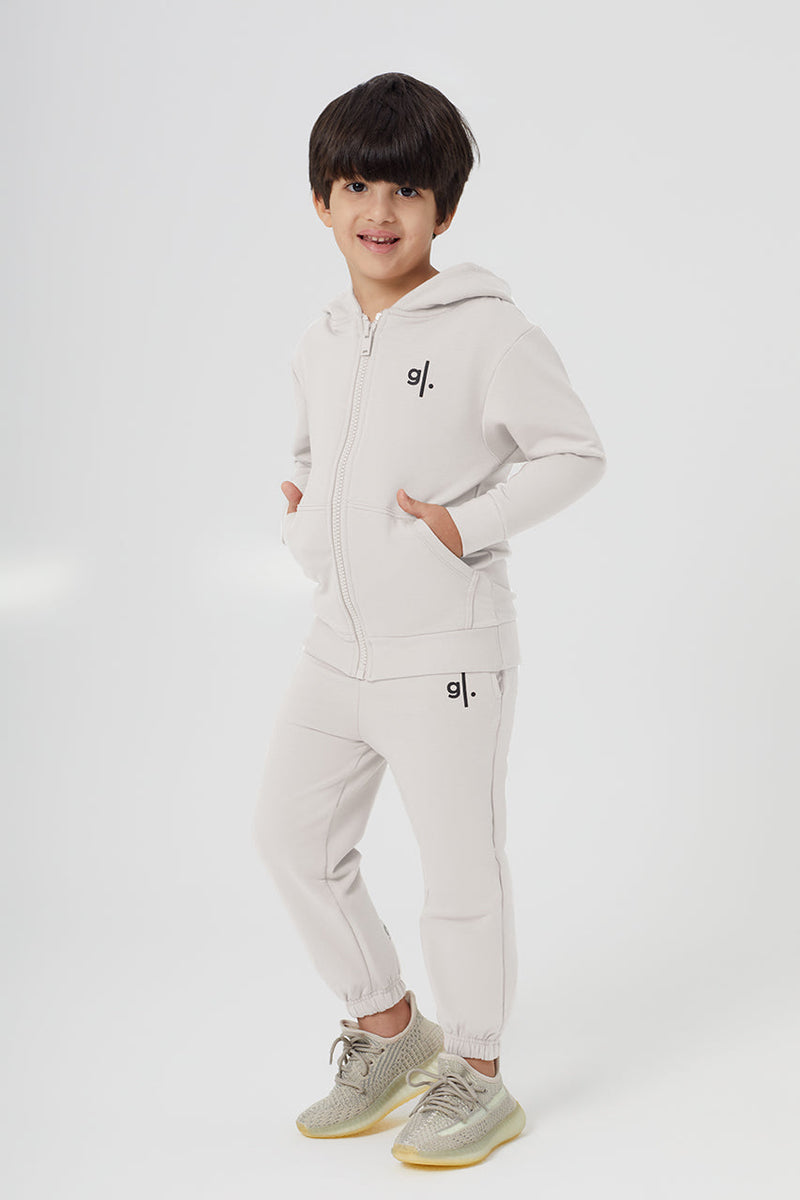 Sweat à capuche zippé confortable en bambou biologique pour garçons