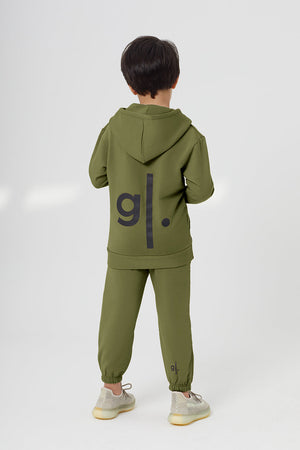 Sweat à capuche zippé confortable en bambou biologique pour garçons